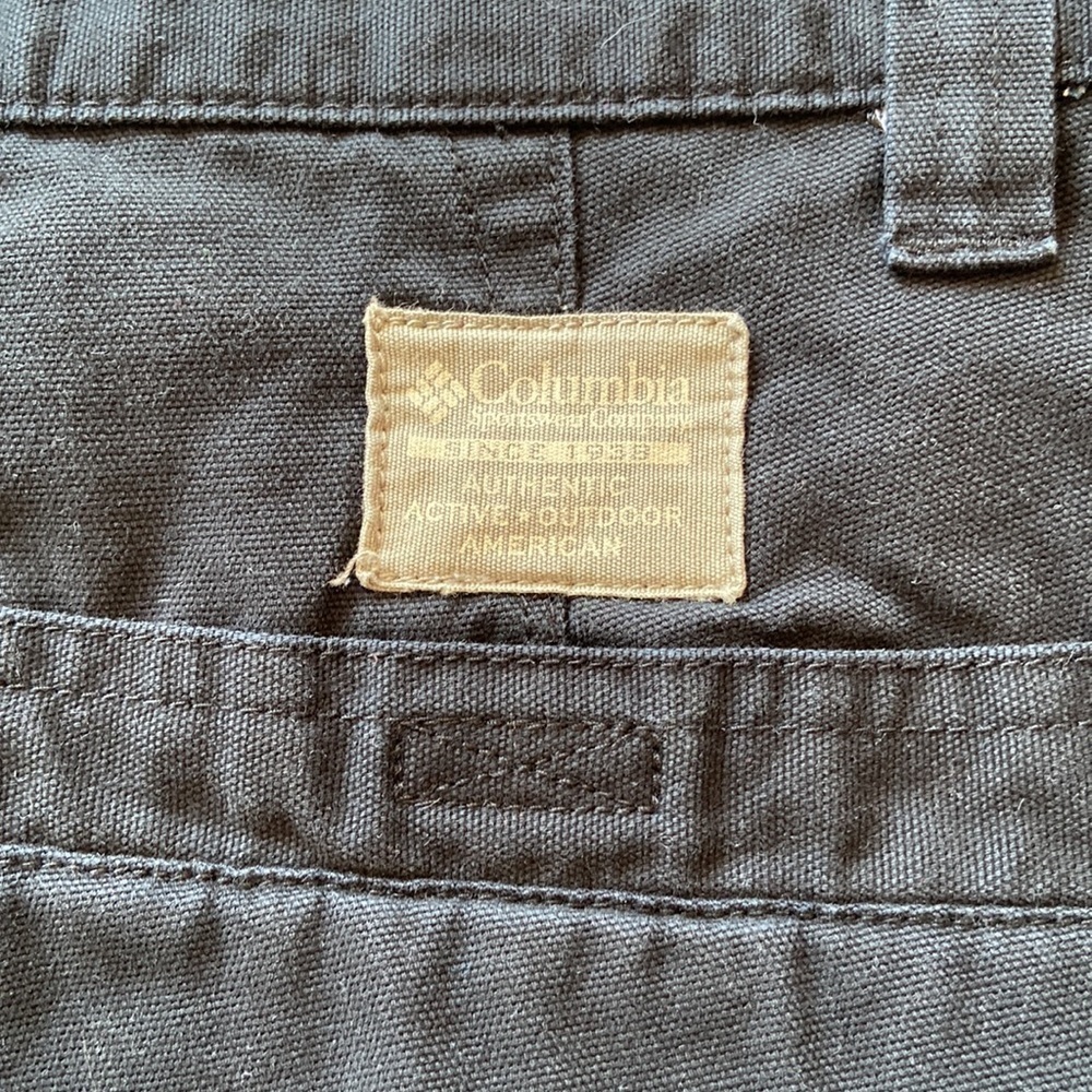 COLUMBIA Stonewashed Granite Hiking Shorts Black Size 12 - Picture 6 of 15
